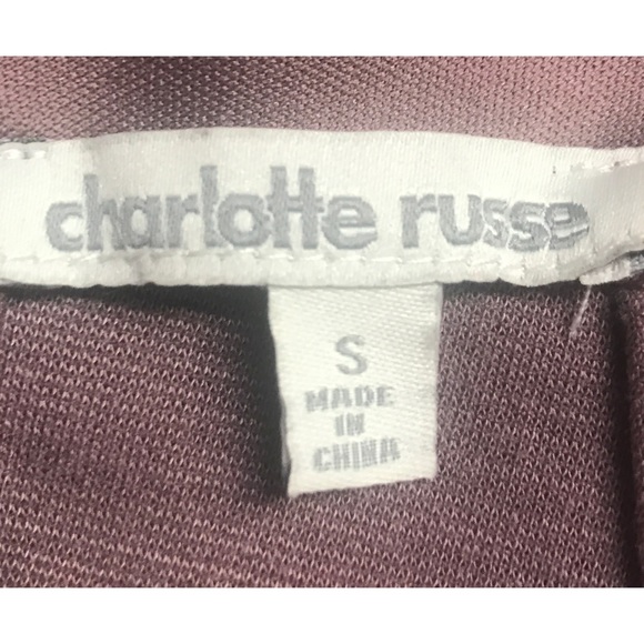 CHARLOTTE RUSSE Plum Small Midi Bodycon Dress - Picture 5 of 7